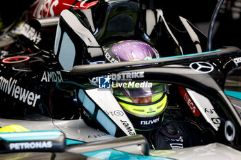 2024-07-06 - HAMILTON Lewis (gbr), Mercedes AMG F1 Team W15, portrait during the Formula 1 Qatar Airways British Grand Prix 2024, 12th round of the 2024 Formula One World Championship from July 5 to 7, 2024 on the Silverstone Circuit, in Silverstone, United Kingdom - F1 - BRITISH GRAND PRIX 2024 - FORMULA 1 - MOTORS