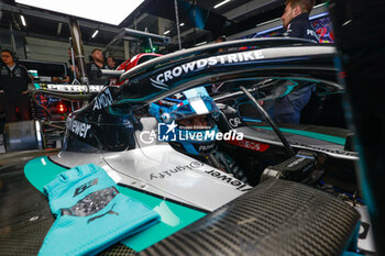 2024-07-06 - RUSSELL George (gbr), Mercedes AMG F1 Team W15, portrait during the Formula 1 Qatar Airways British Grand Prix 2024, 12th round of the 2024 Formula One World Championship from July 5 to 7, 2024 on the Silverstone Circuit, in Silverstone, United Kingdom - F1 - BRITISH GRAND PRIX 2024 - FORMULA 1 - MOTORS