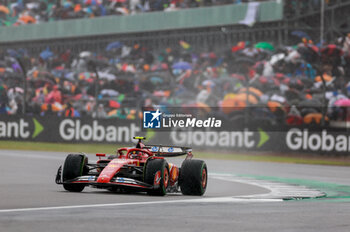 2024-07-06 - 55 SAINZ Carlos (spa), Scuderia Ferrari SF-24, action during the Formula 1 Qatar Airways British Grand Prix 2024, 12th round of the 2024 Formula One World Championship from July 5 to 7, 2024 on the Silverstone Circuit, in Silverstone, United Kingdom - F1 - BRITISH GRAND PRIX 2024 - FORMULA 1 - MOTORS