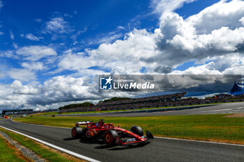 2024-07-06 - 16 LECLERC Charles (mco), Scuderia Ferrari SF-24, action during the Formula 1 Qatar Airways British Grand Prix 2024, 12th round of the 2024 Formula One World Championship from July 5 to 7, 2024 on the Silverstone Circuit, in Silverstone, United Kingdom - F1 - BRITISH GRAND PRIX 2024 - FORMULA 1 - MOTORS