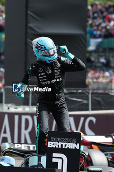 2024-07-06 - RUSSELL George (gbr), Mercedes AMG F1 Team W15, portrait during the Formula 1 Qatar Airways British Grand Prix 2024, 12th round of the 2024 Formula One World Championship from July 5 to 7, 2024 on the Silverstone Circuit, in Silverstone, United Kingdom - F1 - BRITISH GRAND PRIX 2024 - FORMULA 1 - MOTORS