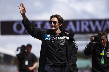 2024-07-07 - RUSSELL George (gbr), Mercedes AMG F1 Team W15, portrait during the Formula 1 Qatar Airways British Grand Prix 2024, 12th round of the 2024 Formula One World Championship from July 5 to 7, 2024 on the Silverstone Circuit, in Silverstone, United Kingdom - F1 - BRITISH GRAND PRIX 2024 - FORMULA 1 - MOTORS