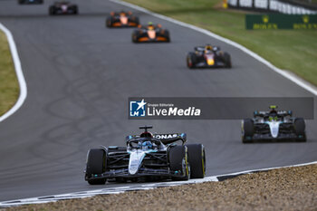 2024-07-07 - 63 RUSSELL George (gbr), Mercedes AMG F1 Team W15, action during the Formula 1 Qatar Airways British Grand Prix 2024, 12th round of the 2024 Formula One World Championship from July 5 to 7, 2024 on the Silverstone Circuit, in Silverstone, United Kingdom - F1 - BRITISH GRAND PRIX 2024 - FORMULA 1 - MOTORS