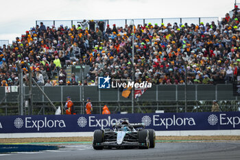 2024-07-07 - 63 RUSSELL George (gbr), Mercedes AMG F1 Team W15, action during the Formula 1 Qatar Airways British Grand Prix 2024, 12th round of the 2024 Formula One World Championship from July 5 to 7, 2024 on the Silverstone Circuit, in Silverstone, United Kingdom - F1 - BRITISH GRAND PRIX 2024 - FORMULA 1 - MOTORS