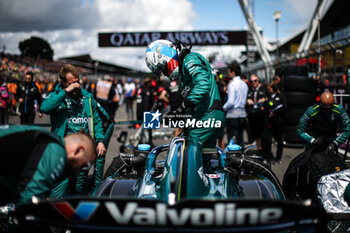 2024-07-07 - STROLL Lance (can), Aston Martin F1 Team AMR24, portrait during the Formula 1 Qatar Airways British Grand Prix 2024, 12th round of the 2024 Formula One World Championship from July 5 to 7, 2024 on the Silverstone Circuit, in Silverstone, United Kingdom - F1 - BRITISH GRAND PRIX 2024 - FORMULA 1 - MOTORS