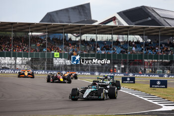 2024-07-07 - 63 RUSSELL George (gbr), Mercedes AMG F1 Team W15, action 44 HAMILTON Lewis (gbr), Mercedes AMG F1 Team W15, action during the Formula 1 Qatar Airways British Grand Prix 2024, 12th round of the 2024 Formula One World Championship from July 5 to 7, 2024 on the Silverstone Circuit, in Silverstone, United Kingdom - F1 - BRITISH GRAND PRIX 2024 - FORMULA 1 - MOTORS