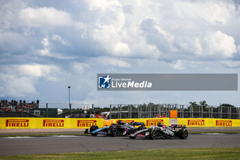 2024-07-07 - 31 OCON Esteban (fra), Alpine F1 Team A524, action 20 MAGNUSSEN Kevin (den), Haas F1 Team VF-24 Ferrari, action during the Formula 1 Qatar Airways British Grand Prix 2024, 12th round of the 2024 Formula One World Championship from July 5 to 7, 2024 on the Silverstone Circuit, in Silverstone, United Kingdom - F1 - BRITISH GRAND PRIX 2024 - FORMULA 1 - MOTORS