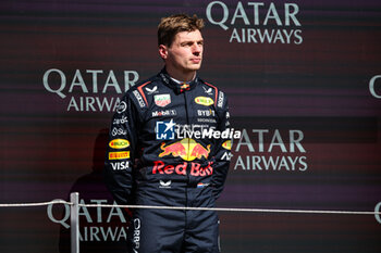 2024-07-07 - VERSTAPPEN Max (ned), Red Bull Racing RB20, portrait podium during the Formula 1 Qatar Airways British Grand Prix 2024, 12th round of the 2024 Formula One World Championship from July 5 to 7, 2024 on the Silverstone Circuit, in Silverstone, United Kingdom - F1 - BRITISH GRAND PRIX 2024 - FORMULA 1 - MOTORS