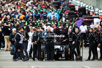 2024-07-07 - Modified F2 car prepared by Mercedes Applied Science and Carlin for the fictional Apex APXGP team in the F1 movie by Apple Studios / Bruckheimer Films, during the Formula 1 Qatar Airways British Grand Prix 2024, 12th round of the 2024 Formula One World Championship from July 5 to 7, 2024 on the Silverstone Circuit, in Silverstone, United Kingdom - F1 - BRITISH GRAND PRIX 2024 - FORMULA 1 - MOTORS