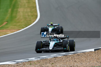 2024-07-07 - 63 RUSSELL George (gbr), Mercedes AMG F1 Team W15, 44 HAMILTON Lewis (gbr), Mercedes AMG F1 Team W15, action during the Formula 1 Qatar Airways British Grand Prix 2024, 12th round of the 2024 Formula One World Championship from July 5 to 7, 2024 on the Silverstone Circuit, in Silverstone, United Kingdom - F1 - BRITISH GRAND PRIX 2024 - FORMULA 1 - MOTORS