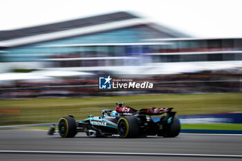 2024-07-07 - 63 RUSSELL George (gbr), Mercedes AMG F1 Team W15, action during the Formula 1 Qatar Airways British Grand Prix 2024, 12th round of the 2024 Formula One World Championship from July 5 to 7, 2024 on the Silverstone Circuit, in Silverstone, United Kingdom - F1 - BRITISH GRAND PRIX 2024 - FORMULA 1 - MOTORS