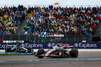 2024-07-07 - 27 HULKENBERG Nico (ger), Haas F1 Team VF-24 Ferrari, action during the Formula 1 Qatar Airways British Grand Prix 2024, 12th round of the 2024 Formula One World Championship from July 5 to 7, 2024 on the Silverstone Circuit, in Silverstone, United Kingdom - F1 - BRITISH GRAND PRIX 2024 - FORMULA 1 - MOTORS