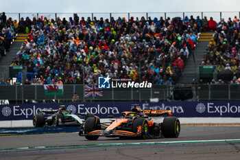 2024-07-07 - 81 PIASTRI Oscar (aus), McLaren F1 Team MCL38, action during the Formula 1 Qatar Airways British Grand Prix 2024, 12th round of the 2024 Formula One World Championship from July 5 to 7, 2024 on the Silverstone Circuit, in Silverstone, United Kingdom - F1 - BRITISH GRAND PRIX 2024 - FORMULA 1 - MOTORS