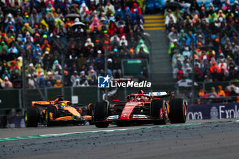 2024-07-07 - 55 SAINZ Carlos (spa), Scuderia Ferrari SF-24, action during the Formula 1 Qatar Airways British Grand Prix 2024, 12th round of the 2024 Formula One World Championship from July 5 to 7, 2024 on the Silverstone Circuit, in Silverstone, United Kingdom - F1 - BRITISH GRAND PRIX 2024 - FORMULA 1 - MOTORS