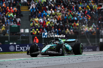 2024-07-07 - 18 STROLL Lance (can), Aston Martin F1 Team AMR24, action during the Formula 1 Qatar Airways British Grand Prix 2024, 12th round of the 2024 Formula One World Championship from July 5 to 7, 2024 on the Silverstone Circuit, in Silverstone, United Kingdom - F1 - BRITISH GRAND PRIX 2024 - FORMULA 1 - MOTORS