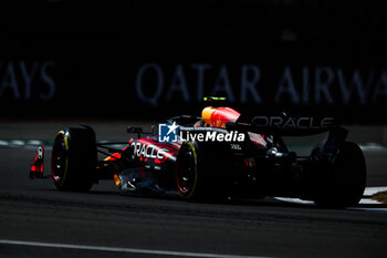 2024-07-07 - 11 PEREZ Sergio (mex), Red Bull Racing RB20, action during the Formula 1 Qatar Airways British Grand Prix 2024, 12th round of the 2024 Formula One World Championship from July 5 to 7, 2024 on the Silverstone Circuit, in Silverstone, United Kingdom - F1 - BRITISH GRAND PRIX 2024 - FORMULA 1 - MOTORS