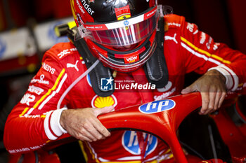 2024-07-07 - SAINZ Carlos (spa), Scuderia Ferrari SF-24, portrait during the Formula 1 Qatar Airways British Grand Prix 2024, 12th round of the 2024 Formula One World Championship from July 5 to 7, 2024 on the Silverstone Circuit, in Silverstone, United Kingdom - F1 - BRITISH GRAND PRIX 2024 - FORMULA 1 - MOTORS