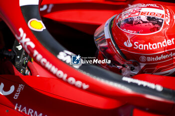 2024-07-07 - LECLERC Charles (mco), Scuderia Ferrari SF-24, portrait during the Formula 1 Qatar Airways British Grand Prix 2024, 12th round of the 2024 Formula One World Championship from July 5 to 7, 2024 on the Silverstone Circuit, in Silverstone, United Kingdom - F1 - BRITISH GRAND PRIX 2024 - FORMULA 1 - MOTORS