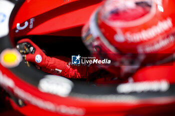 2024-07-07 - LECLERC Charles (mco), Scuderia Ferrari SF-24, portrait during the Formula 1 Qatar Airways British Grand Prix 2024, 12th round of the 2024 Formula One World Championship from July 5 to 7, 2024 on the Silverstone Circuit, in Silverstone, United Kingdom - F1 - BRITISH GRAND PRIX 2024 - FORMULA 1 - MOTORS