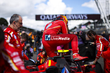 2024-07-07 - SAINZ Carlos (spa), Scuderia Ferrari SF-24, portrait during the Formula 1 Qatar Airways British Grand Prix 2024, 12th round of the 2024 Formula One World Championship from July 5 to 7, 2024 on the Silverstone Circuit, in Silverstone, United Kingdom - F1 - BRITISH GRAND PRIX 2024 - FORMULA 1 - MOTORS