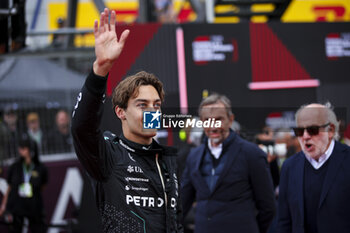 2024-07-07 - RUSSELL George (gbr), Mercedes AMG F1 Team W15, portrait during the Formula 1 Qatar Airways British Grand Prix 2024, 12th round of the 2024 Formula One World Championship from July 5 to 7, 2024 on the Silverstone Circuit, in Silverstone, United Kingdom - F1 - BRITISH GRAND PRIX 2024 - FORMULA 1 - MOTORS