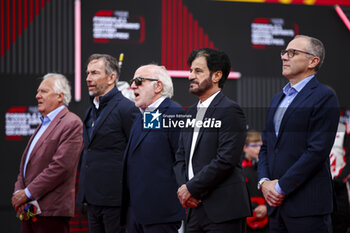 2024-07-07 - BEN SULAYEM Mohammed (uae), President of the FIA, portrait DOMENICALI Stefano (ita), Chairman and CEO Formula One Group FOG, portrait, RICHARDS David during the Formula 1 Qatar Airways British Grand Prix 2024, 12th round of the 2024 Formula One World Championship from July 5 to 7, 2024 on the Silverstone Circuit, in Silverstone, United Kingdom - F1 - BRITISH GRAND PRIX 2024 - FORMULA 1 - MOTORS