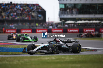 2024-07-07 - 63 RUSSELL George (gbr), Mercedes AMG F1 Team W15, action during the Formula 1 Qatar Airways British Grand Prix 2024, 12th round of the 2024 Formula One World Championship from July 5 to 7, 2024 on the Silverstone Circuit, in Silverstone, United Kingdom - F1 - BRITISH GRAND PRIX 2024 - FORMULA 1 - MOTORS