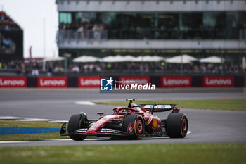 2024-07-07 - 55 SAINZ Carlos (spa), Scuderia Ferrari SF-24, action during the Formula 1 Qatar Airways British Grand Prix 2024, 12th round of the 2024 Formula One World Championship from July 5 to 7, 2024 on the Silverstone Circuit, in Silverstone, United Kingdom - F1 - BRITISH GRAND PRIX 2024 - FORMULA 1 - MOTORS