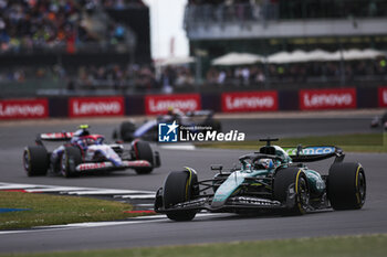 2024-07-07 - 18 STROLL Lance (can), Aston Martin F1 Team AMR24, action during the Formula 1 Qatar Airways British Grand Prix 2024, 12th round of the 2024 Formula One World Championship from July 5 to 7, 2024 on the Silverstone Circuit, in Silverstone, United Kingdom - F1 - BRITISH GRAND PRIX 2024 - FORMULA 1 - MOTORS