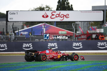 2024-07-07 - 55 SAINZ Carlos (spa), Scuderia Ferrari SF-24, action during the Formula 1 Qatar Airways British Grand Prix 2024, 12th round of the 2024 Formula One World Championship from July 5 to 7, 2024 on the Silverstone Circuit, in Silverstone, United Kingdom - F1 - BRITISH GRAND PRIX 2024 - FORMULA 1 - MOTORS