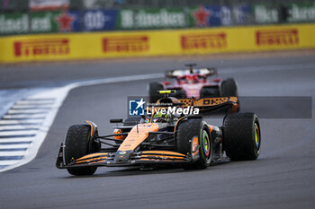 2024-07-07 - 04 NORRIS Lando (gbr), McLaren F1 Team MCL38, action during the Formula 1 Qatar Airways British Grand Prix 2024, 12th round of the 2024 Formula One World Championship from July 5 to 7, 2024 on the Silverstone Circuit, in Silverstone, United Kingdom - F1 - BRITISH GRAND PRIX 2024 - FORMULA 1 - MOTORS