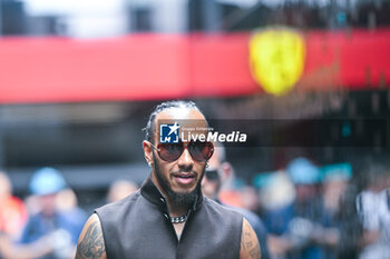 2024-07-21 - #44 Lewis Hamilton Of The Team Mercedes-Amg Petronas Formula One Team, Mercedes W15,In Paddock ,During Fia Formula One World Championship F1 Hungarian Grand Prix 2024, 21 July In Budapest, Hungarian - FORMULA 1 HUNGARIAN GRAND PRIX 2024 - RACE - FORMULA 1 - MOTORS