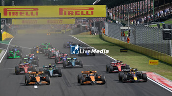 2024-07-21 - Start Race in Budapest During Fia Formula One World Championship F1 Hungarian Grand Prix 2024, 20 July In Budapest, Hungarian - FORMULA 1 HUNGARIAN GRAND PRIX 2024 - RACE - FORMULA 1 - MOTORS