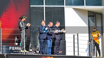 2024-07-21 - #4 Lando Norris Of The Team Mclaren Formula 1 Team, Mclaren Mercedes MCL38,Celebrating The Final Podium ,During Fia Formula One World Championship F1 Hungarian Grand Prix 2024, 20 July In Budapest, Hungarian - FORMULA 1 HUNGARIAN GRAND PRIX 2024 - RACE - FORMULA 1 - MOTORS