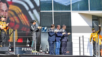 2024-07-21 - #81 Oscar Piastri Of The Team Mclaren Formula 1 Team, Mclaren Mercedes MCL38,Celebrating The Final Podium ,During Fia Formula One World Championship F1 Hungarian Grand Prix 2024, 20 July In Budapest, Hungarian - FORMULA 1 HUNGARIAN GRAND PRIX 2024 - RACE - FORMULA 1 - MOTORS