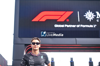 2024-07-20 - #63 George Russell Of The Team Mercedes-Amg Petronas Formula One Team, Mercedes W15 In Paddock During Fia Formula One World Championship F1 Hungarian Grand Prix 2024, 20 July In Budapest, Hungarian - FORMULA 1 HUNGARIAN GRAND PRIX 2024 - PRACTICE 3  - FORMULA 1 - MOTORS