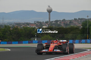 2024-07-20 - #16 Charles Leclerc Of The Team Scuderia Ferrari HP, Ferrari SF-24 ,They Face Practice Session 3,During Fia Formula One World Championship F1 Hungarian Grand Prix 2024, 20 July In Budapest, Hungarian - FORMULA 1 HUNGARIAN GRAND PRIX 2024 - PRACTICE 3  - FORMULA 1 - MOTORS