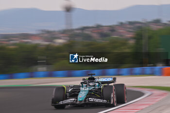 2024-07-20 - #18 Lance Stroll Of The Team Aston Martin Aramco Formula One Team, Aston Martin AMR24,They Face Practice Session 3,During Fia Formula One World Championship F1 Hungarian Grand Prix 2024, 20 July In Budapest, Hungarian - FORMULA 1 HUNGARIAN GRAND PRIX 2024 - PRACTICE 3  - FORMULA 1 - MOTORS