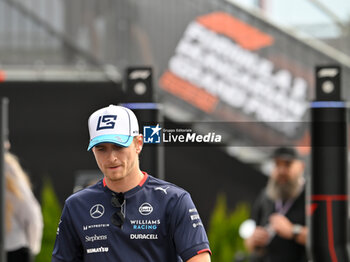 2024-07-20 - #2 Logan Sargeant Of The Team Williams Racing, Williams Mercedes FW46In Paddock During Fia Formula One World Championship F1 Hungarian Grand Prix 2024, 20 July In Budapest, Hungarian - FORMULA 1 HUNGARIAN GRAND PRIX 2024 - PRACTICE 3  - FORMULA 1 - MOTORS