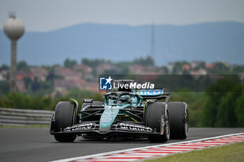 2024-07-20 - #18 Lance Stroll Of The Team Aston Martin Aramco Formula One Team, Aston Martin AMR24,They Face Practice Session 3,During Fia Formula One World Championship F1 Hungarian Grand Prix 2024, 20 July In Budapest, Hungarian - FORMULA 1 HUNGARIAN GRAND PRIX 2024 - PRACTICE 3  - FORMULA 1 - MOTORS