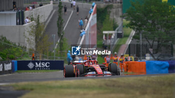 2024-07-20 - #55 Carlos Sainz Of The Team Scuderia Ferrari HP, Ferrari SF-24,Qualifying Session, During Fia Formula One World Championship F1 Hungarian Grand Prix 2024, 20 July In Budapest, Hungarian - FORMULA 1 HUNGARIAN GRAND PRIX 2024 - QUALIFYING - FORMULA 1 - MOTORS