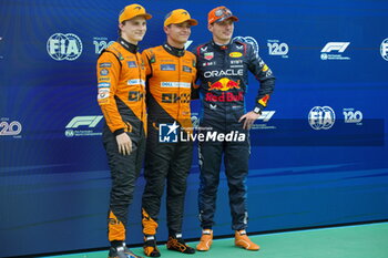 2024-07-20 - N°4 Lando Norris GBR McLaren Formula 1 Team N°1 Max Verstappen NDL Oracle Red Bull Racing , N°81 Oscar Piastri AUS McLaren Formula 1 Team - FORMULA 1 HUNGARIAN GRAND PRIX 2024 - PRACTICE 3 AND QUALIFYING - FORMULA 1 - MOTORS