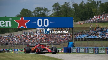 2024-07-19 - N°16 Charles Leclerc MC Scuderia Ferrari - FORMULA 1 HUNGARIAN GRAND PRIX 2024 - PRACTICE 1 AND PRACTICE 2 - FORMULA 1 - MOTORS