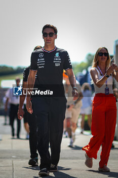 2024-07-19 - 63 George Russell, (GRB) AMG Mercedes Ineos during the Hungarian GP, Budapest 18-21 July 2024 Formula 1 World championship 2024. - FORMULA 1 HUNGARIAN GRAND PRIX 2024 - PRACTICE 1 AND PRACTICE 2 - FORMULA 1 - MOTORS