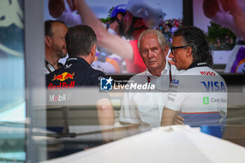 2024-07-19 - Helmut Marko, driver advisor at Red Bull Racing former driver and head of Red Bull's driver development, during the Hungarian GP, Budapest 18-21 July 2024 Formula 1 World championship 2024. - FORMULA 1 HUNGARIAN GRAND PRIX 2024 - PRACTICE 1 AND PRACTICE 2 - FORMULA 1 - MOTORS