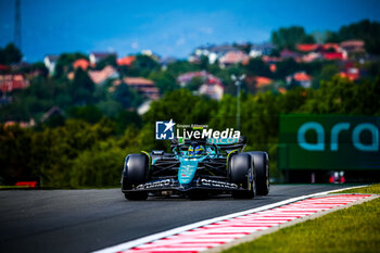 2024-07-19 - 14 Fernando Alonso, (ESP) Aramco Aston Martin Mercedes during the Hungarian GP, Budapest 18-21 July 2024 Formula 1 World championship 2024. - FORMULA 1 HUNGARIAN GRAND PRIX 2024 - PRACTICE 1 AND PRACTICE 2 - FORMULA 1 - MOTORS