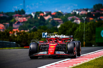 2024-07-19 - 55 Carlos Sainz, (ESP) Scuderia Ferrari during the Hungarian GP, Budapest 18-21 July 2024 Formula 1 World championship 2024. - FORMULA 1 HUNGARIAN GRAND PRIX 2024 - PRACTICE 1 AND PRACTICE 2 - FORMULA 1 - MOTORS