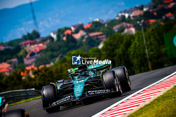 2024-07-19 - 18 Lance Stroll, (CND) Aramco Aston Martin Mercedes during the Hungarian GP, Budapest 18-21 July 2024 Formula 1 World championship 2024. - FORMULA 1 HUNGARIAN GRAND PRIX 2024 - PRACTICE 1 AND PRACTICE 2 - FORMULA 1 - MOTORS