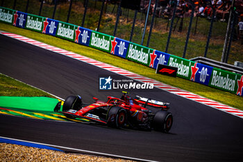 2024-07-19 - 55 Carlos Sainz, (ESP) Scuderia Ferrari during the Hungarian GP, Budapest 18-21 July 2024 Formula 1 World championship 2024. - FORMULA 1 HUNGARIAN GRAND PRIX 2024 - PRACTICE 1 AND PRACTICE 2 - FORMULA 1 - MOTORS