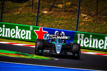 2024-07-19 - 63 George Russell, (GRB) AMG Mercedes Ineos during the Hungarian GP, Budapest 18-21 July 2024 Formula 1 World championship 2024. - FORMULA 1 HUNGARIAN GRAND PRIX 2024 - PRACTICE 1 AND PRACTICE 2 - FORMULA 1 - MOTORS